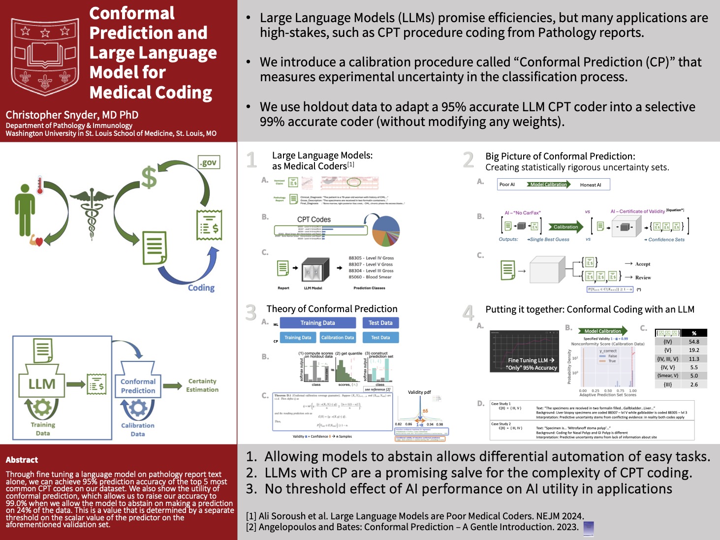 Conformal Prediction and Large Language Models for Medical Coding